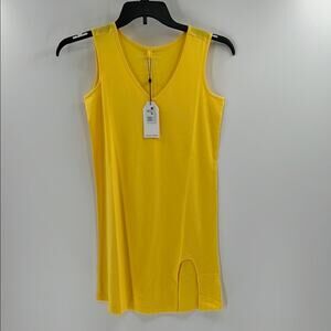 Universal Standard Women's Tank Mini Dress - Yellow - 4XS - NWT